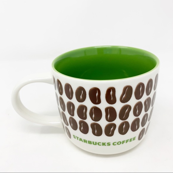 Starbucks Coffee Bean Mug 2009 Bone China 12oz